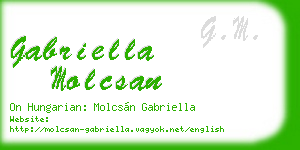 gabriella molcsan business card